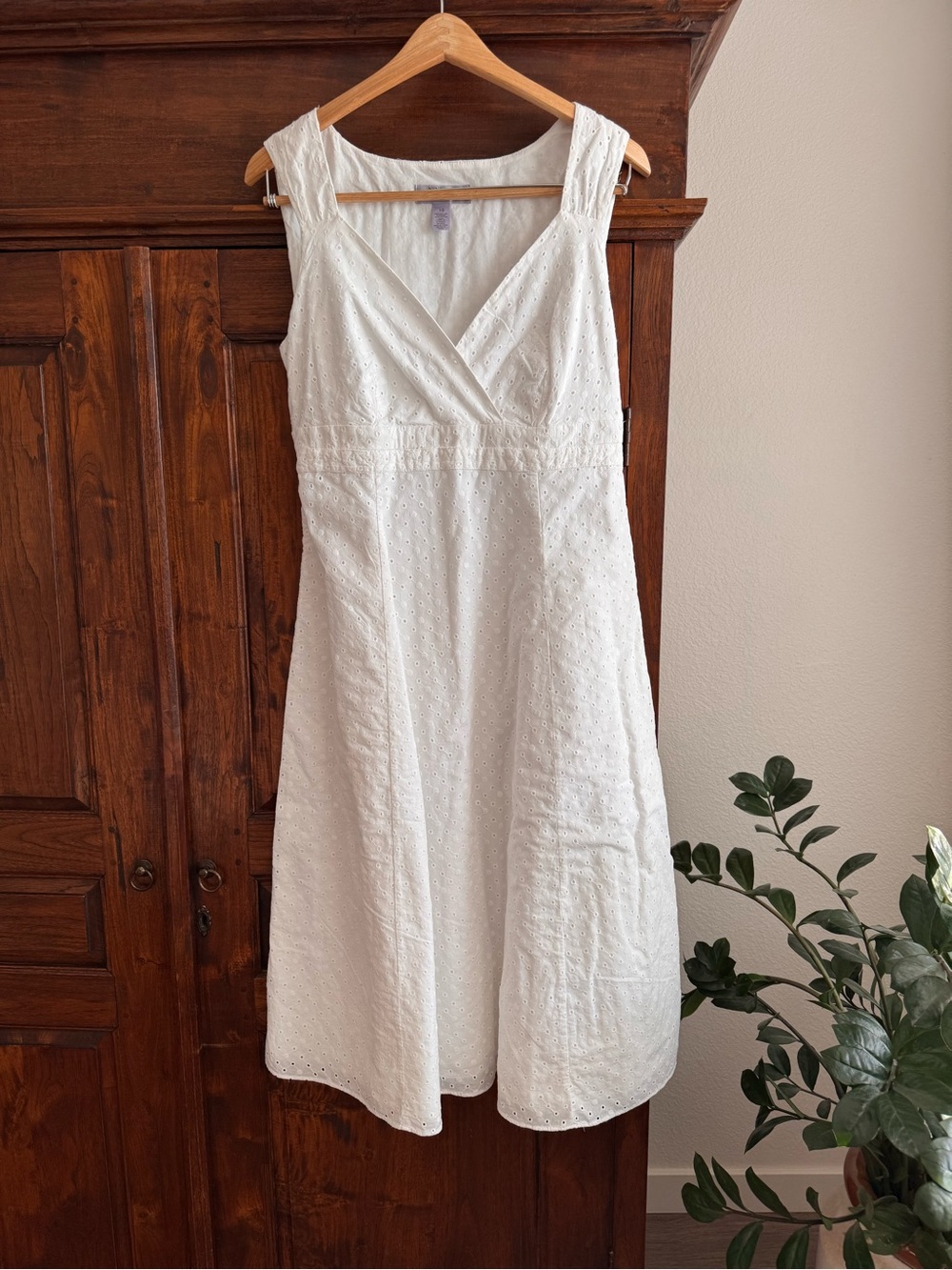 Nine West White Eyelet Dress